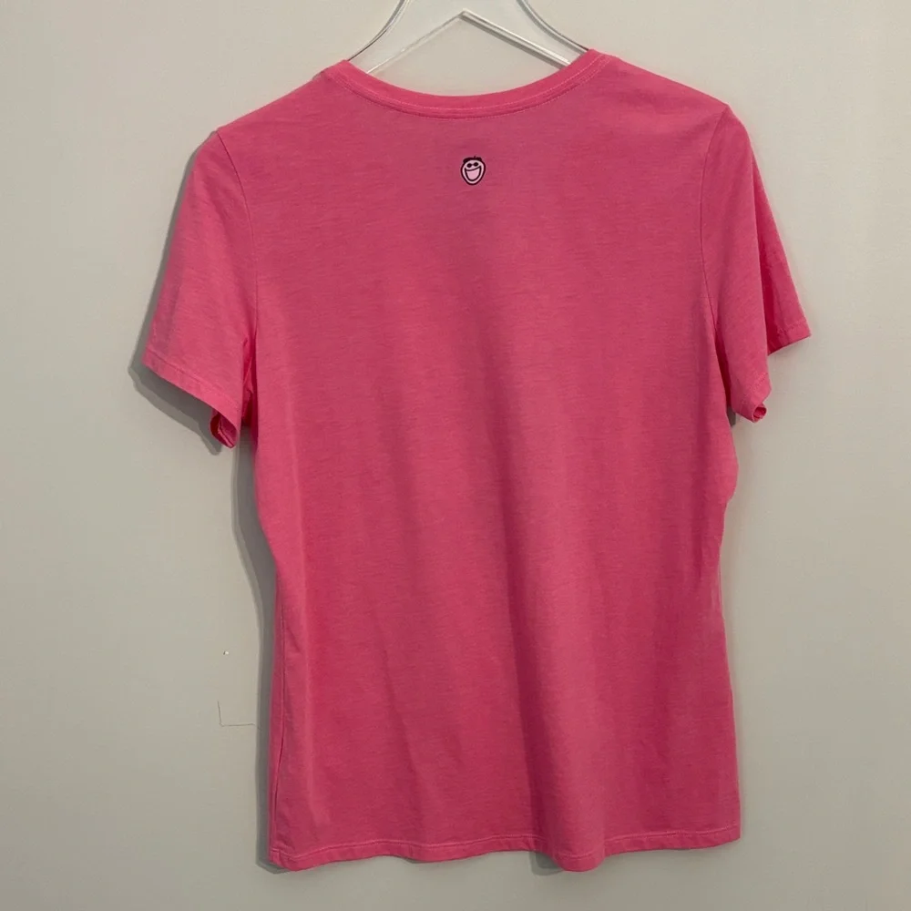Life Is Good Pink V-Neck Tee with Graphic - Picture 5 of 5